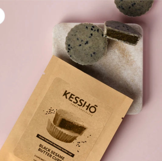 Kessho White Chocolate Black Sesame Chocolate Buttercups