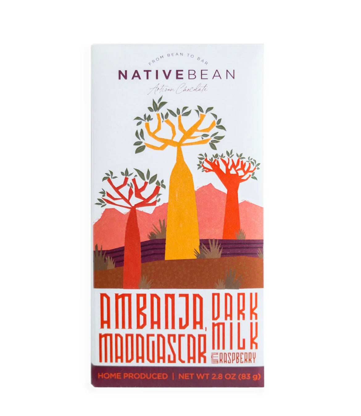 Native Bean Madagascar Dark Milk Raspberry