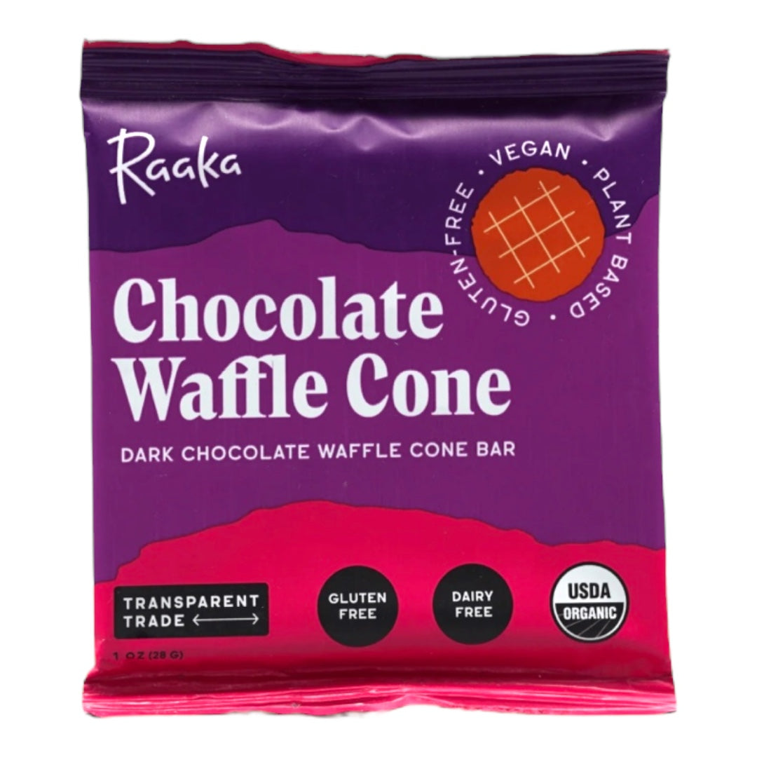 Raaka Dark Chocolate Waffle Bar