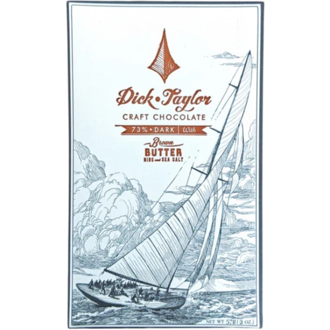 Dick Taylor 73% BROWN BUTTER NIBS AND SEA SALT