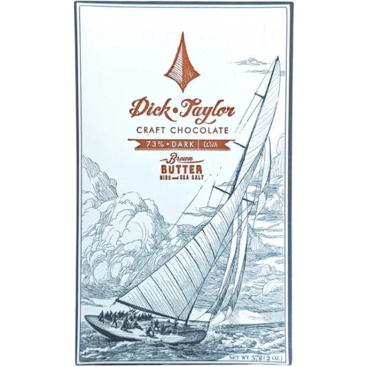 Dick Taylor 73% BROWN BUTTER NIBS AND SEA SALT