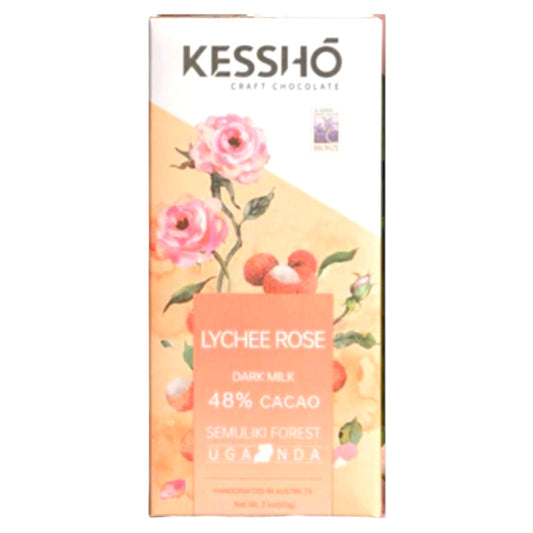 Kessho Lychee Rose 48% dark milk