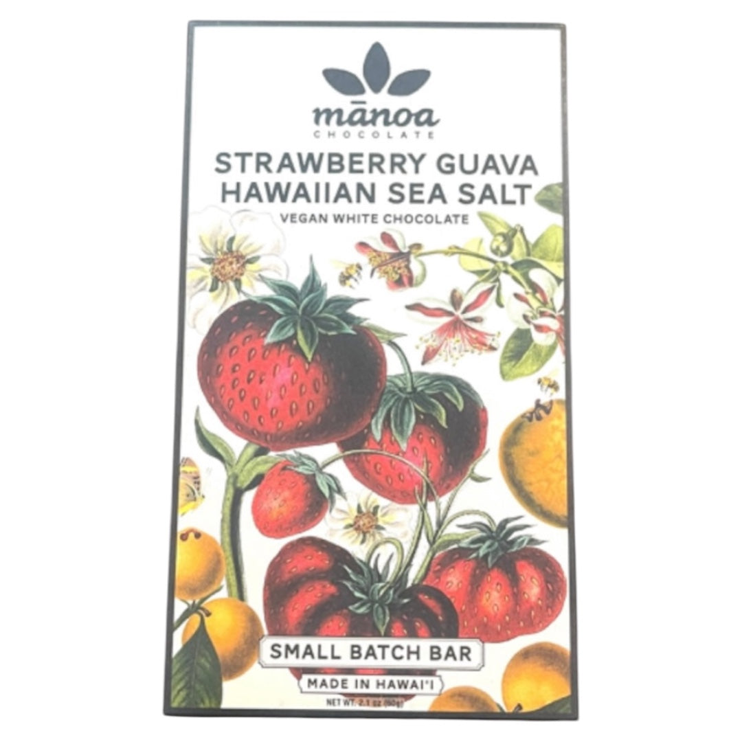 Manoa Strawberry Guava Hawaiian Sea Salt White chocolate