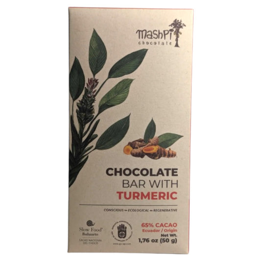 Mashpi 65% Dark Chocolate With turmeric
