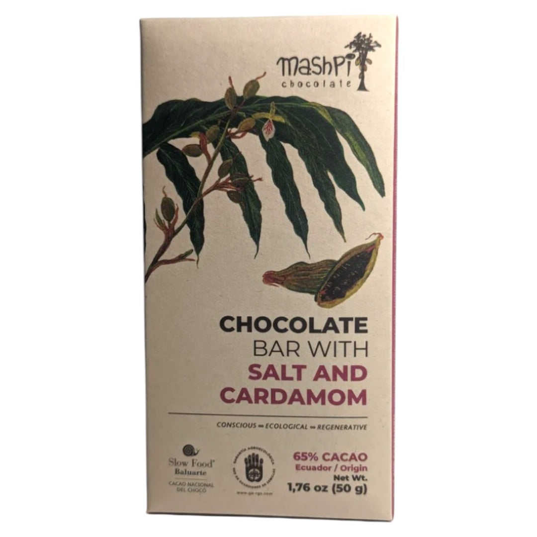 Mashpi 65% Dark With Salt And Cardamom Organic