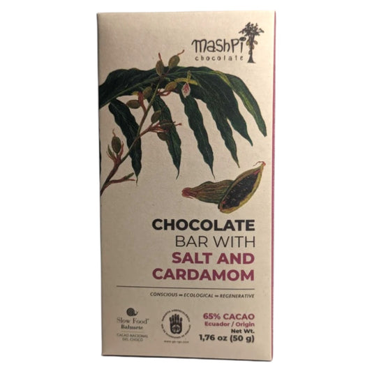 Mashpi 65% Dark With Salt And Cardamom Organic
