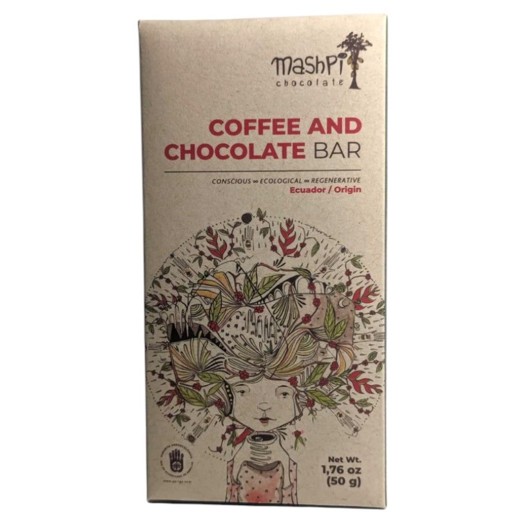 Mashpi Chococafe: coffee chocolate bar, Ecuador