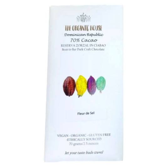 Organic House Fleur de Sel - Dominican Zorzal 70%
