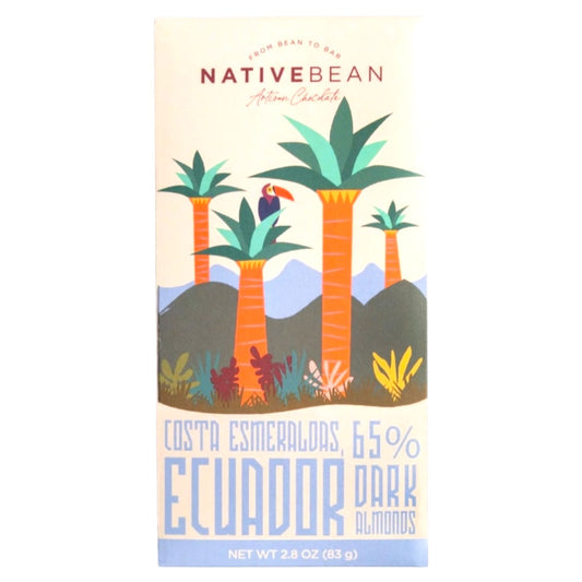 Native Bean 65% Dark Chocolate With Almonds