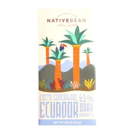 Native Bean 65% dark raspberry nib