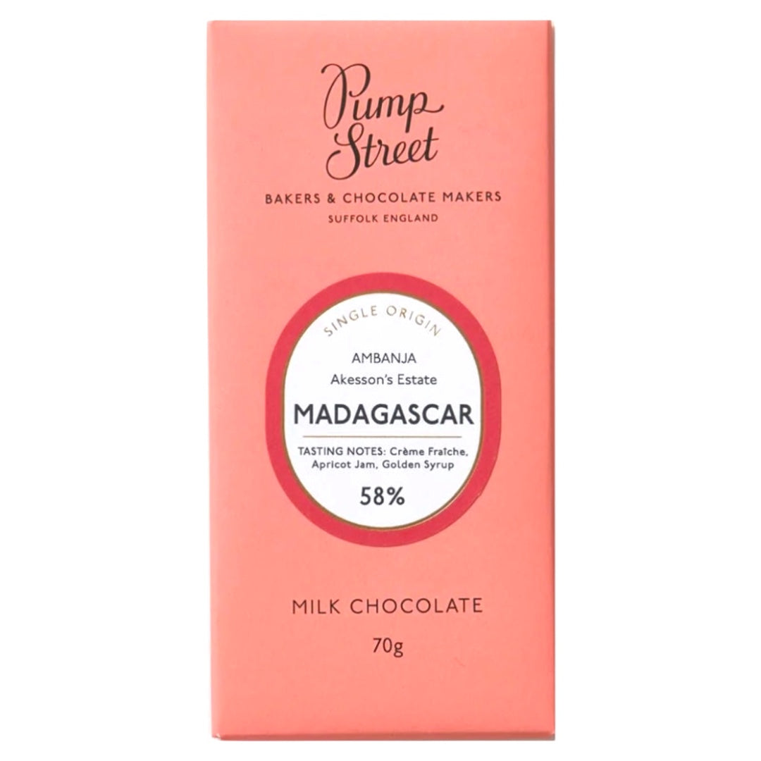 Pump Street Madagascar 58% Milk Chocolate Bar