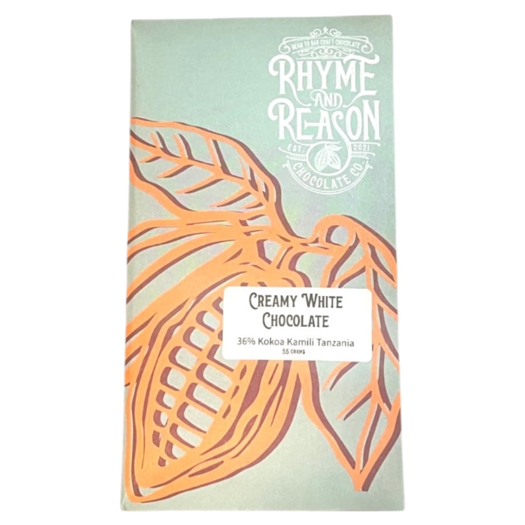 Rhyme and Reason 36% Creamy white chocolate, Kokoa Kamili Tanzania