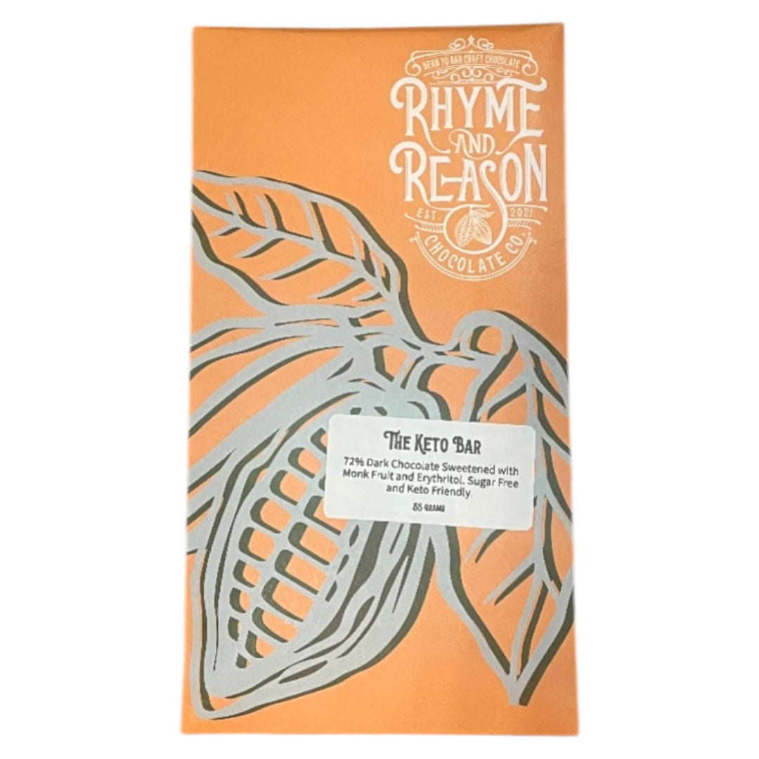 Rhyme and Reason 72% dark Keto bar