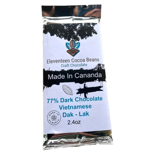 Eleventeen Craft Chocolate 77% dark, Vietnam Dak Lak