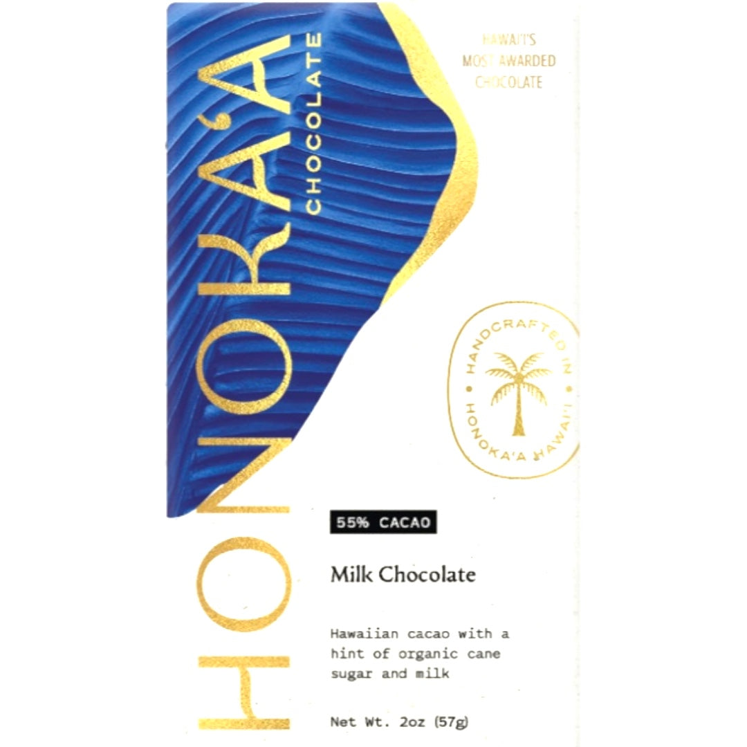 Honoka’a Hawaiian 55% Milk Chocolate Bar