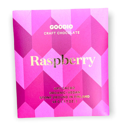Goodio 49% Vegan Raspberry Bar