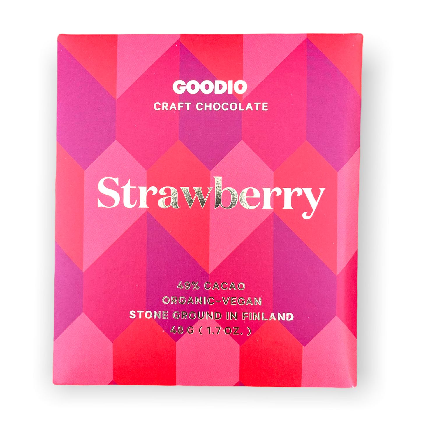 Goodio 49% Vegan Strawberry Bar