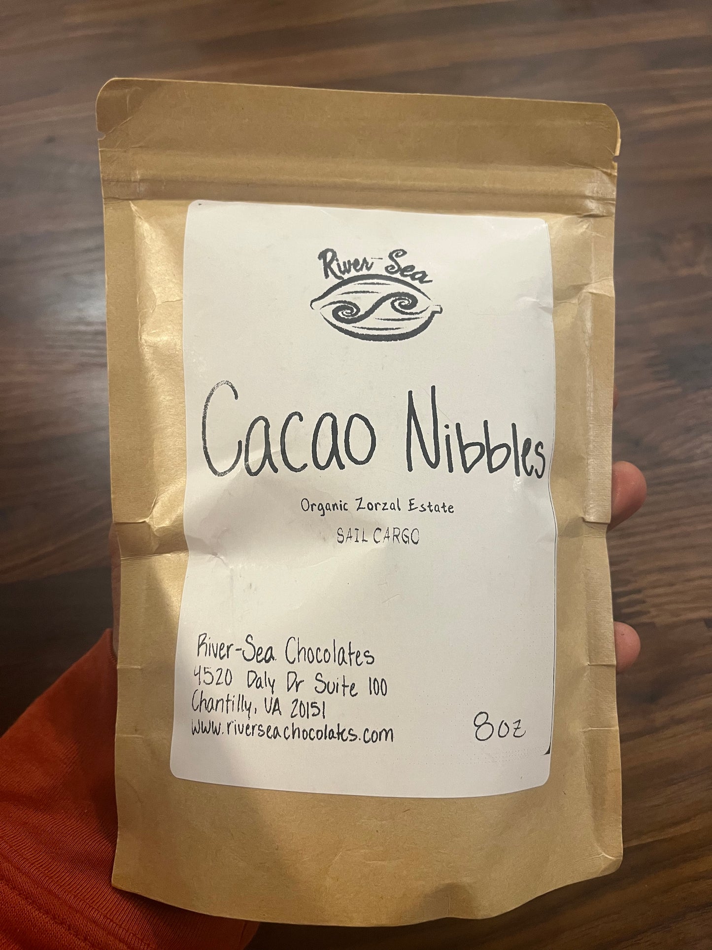 River Sea Chocolate 8 Oz cacao nibs