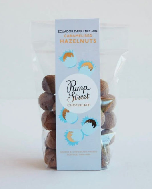2024 EASTER & SPRING COLLECTION Pump Street Ecuador Dark Milk 60% Caramelised Hazelnuts