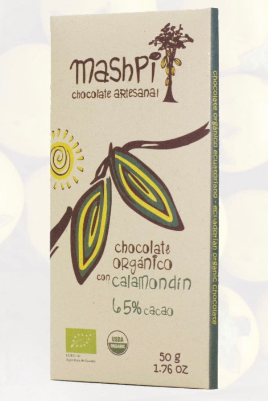 Mashpi 65% dark calamondin chocolate bar