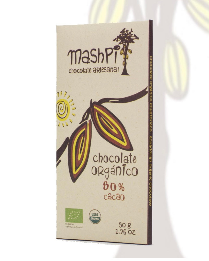 Mashpi 80% dark chocolate bar