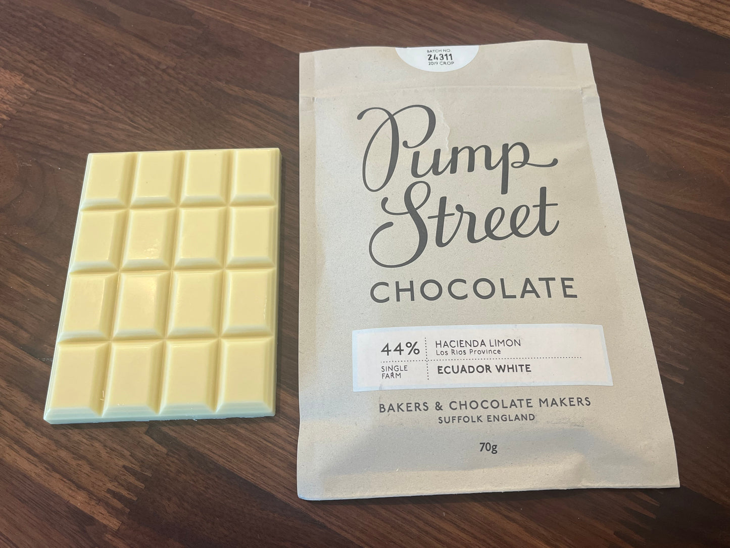 Pump Street 44% Ecuador white chocolate