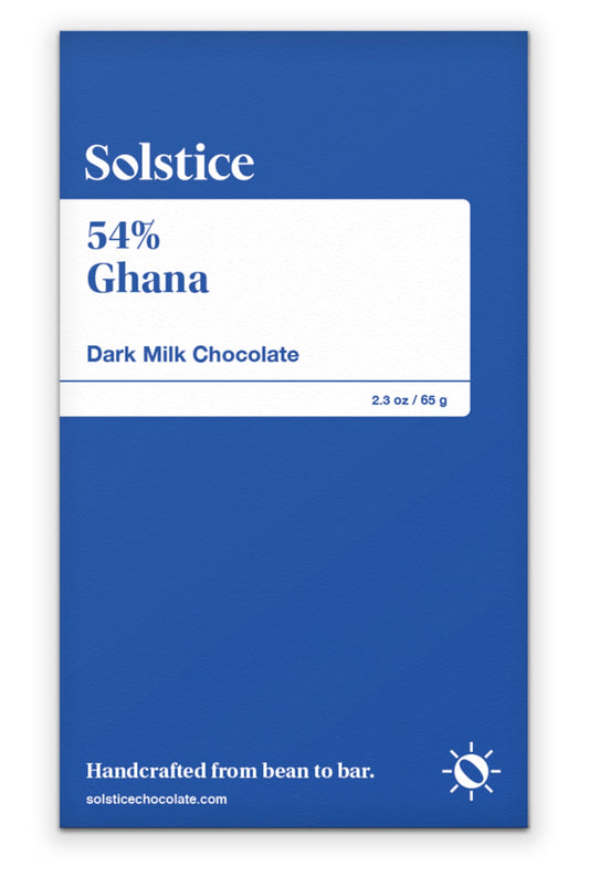 Solstice 54% dark milk Ghana