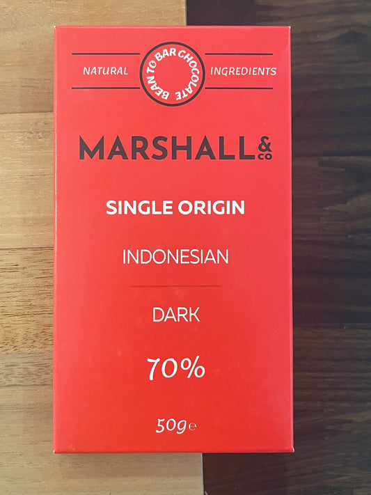 Marshall’s & CO 70% dark chocolate, Indonesia