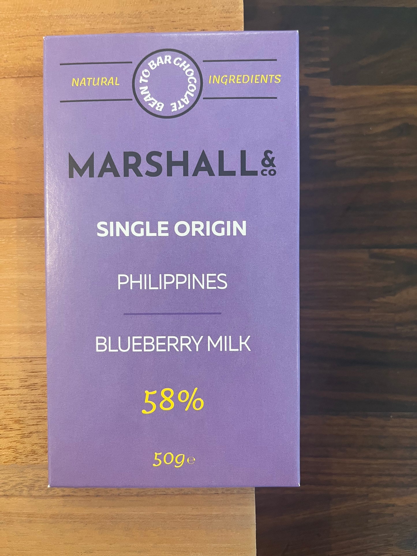 Marshall’s & CO 58% blueberry milk, Philippines