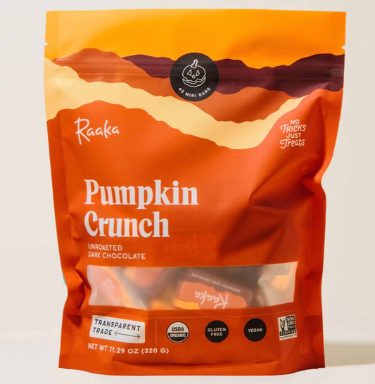 Raaka pumpkin crunch minis bag