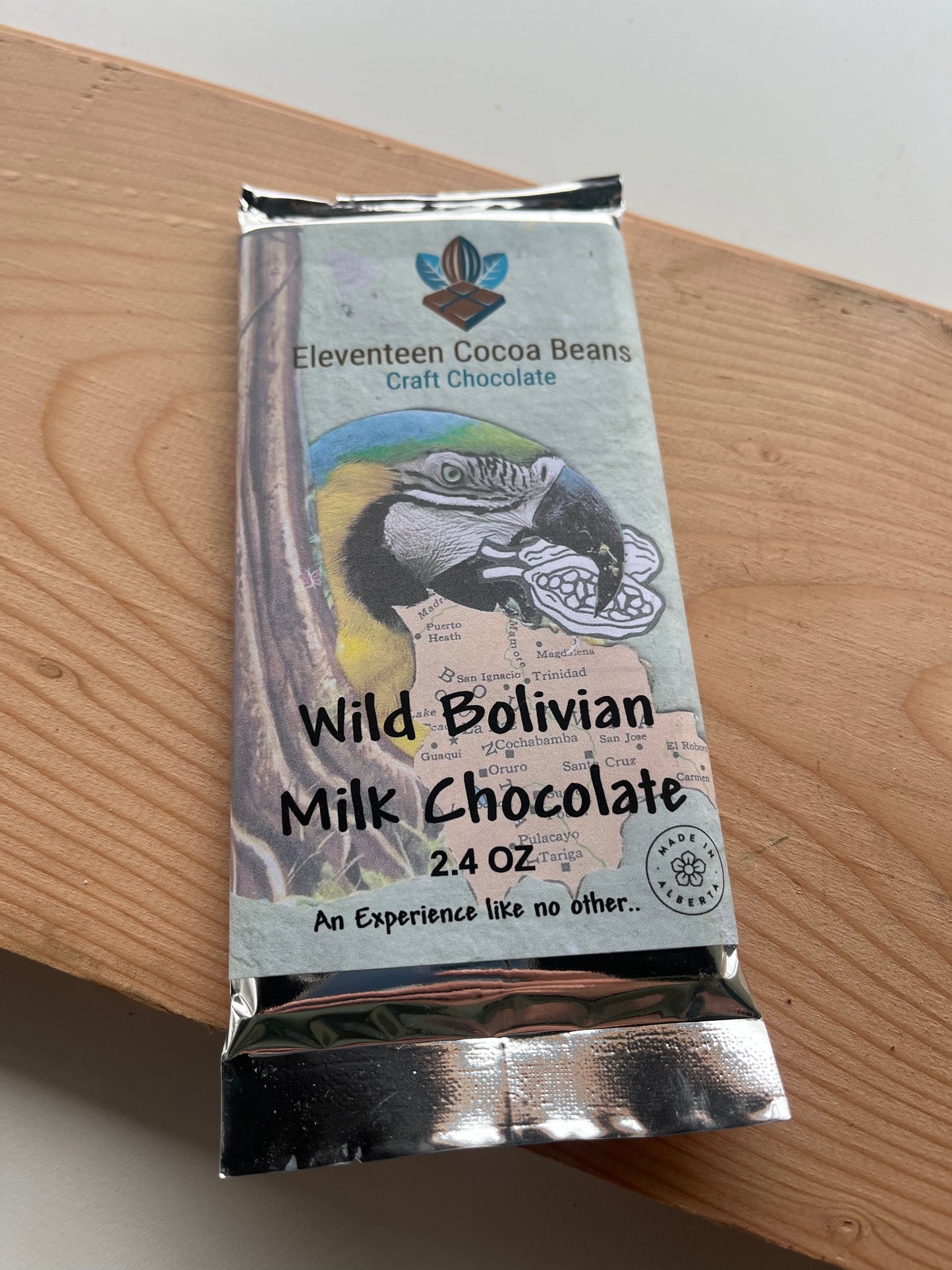 2024 NEW Eleventeen Craft Chocolate Wild Bolivian Milk Chocolate