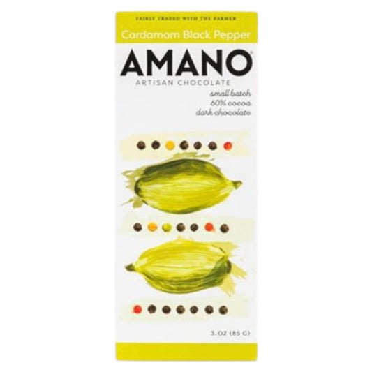 Amano Cardamom Black Pepper 55% Dark Chocolate