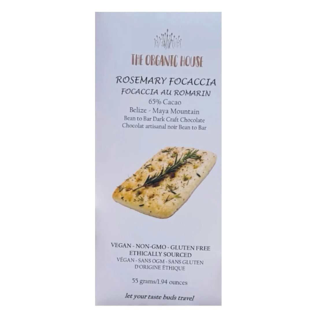 2026 New Organic House Rosemary Focaccia- 65% Belize Maya Mountain