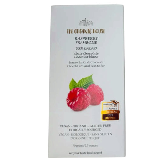 2026 New Organic House Raspberry White Chocolate 55%