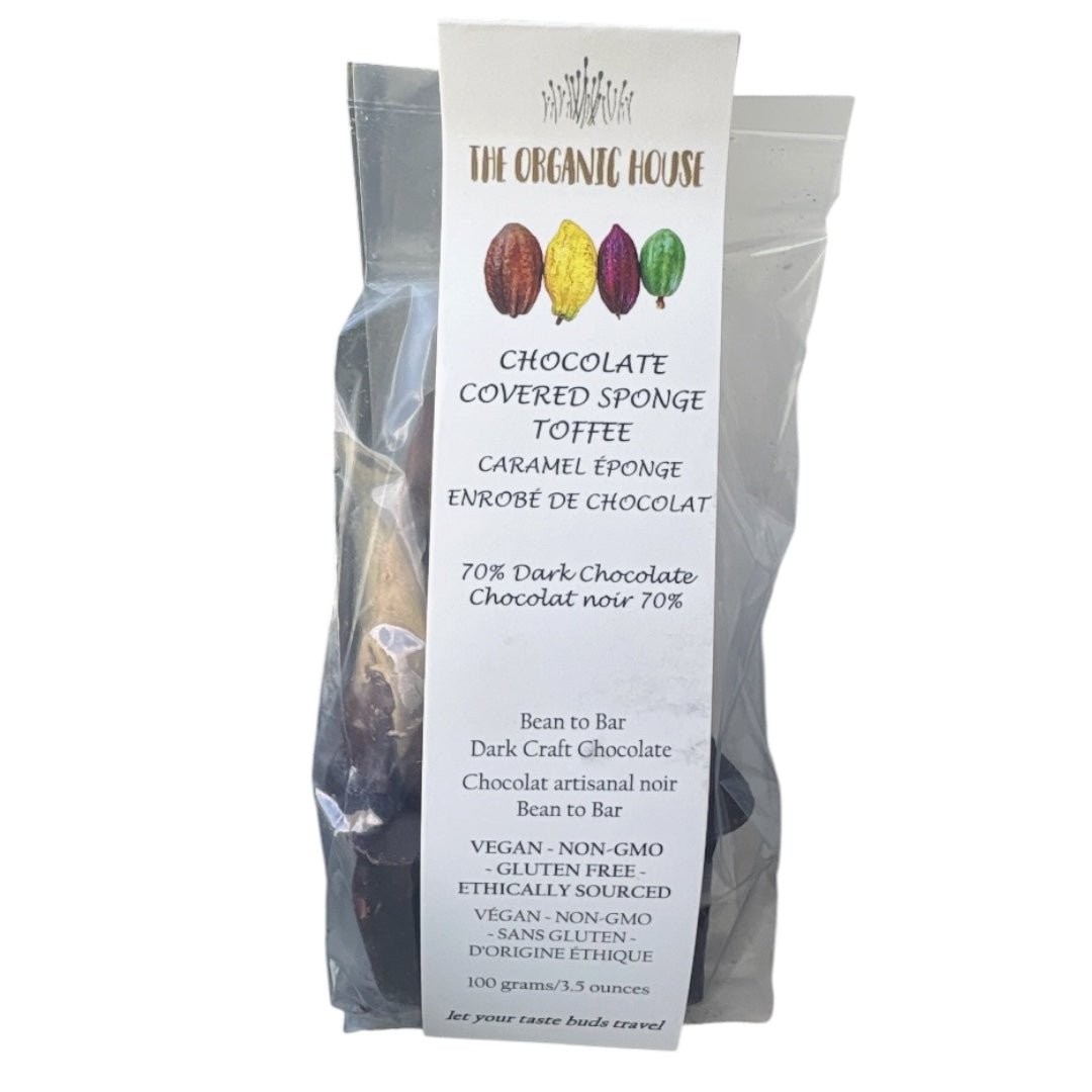 2026 New Organic House Chocolate Covered Sponge Toffee 70%