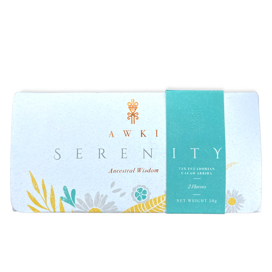 AWKI 75% Serenity bar, 2 flavors